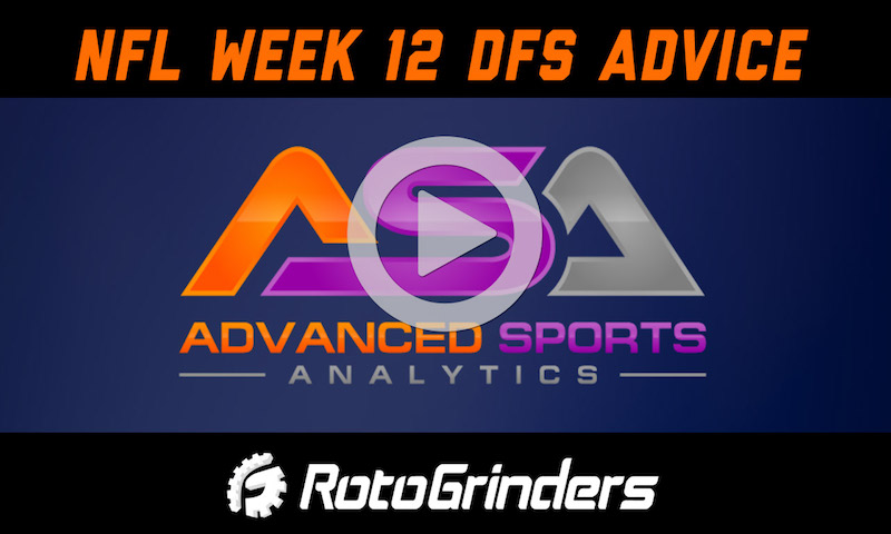 NFL Week 12 Strategy and Picks - Advanced Sports Analytics Show