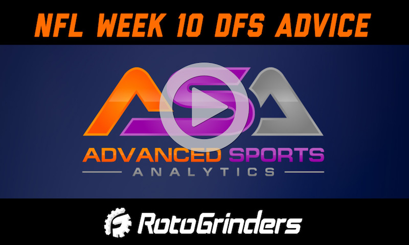 NFL Week 10 Strategy and Picks - Advanced Sports Analytics