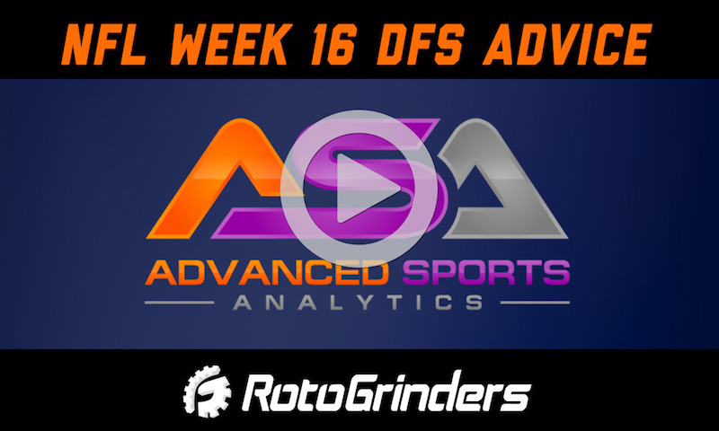NFL Week 16 Strategy and Picks - Advanced Sports Analytics