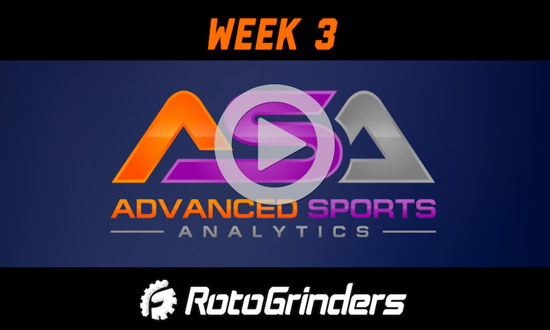 NFL Week 3 Advanced Sports Analytics Show