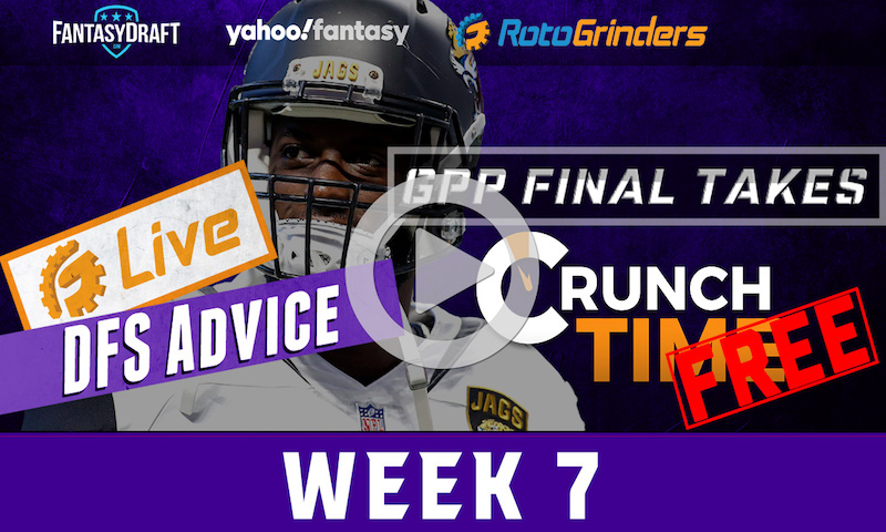 NFL Week 7 GrindersLive - Free & Premium