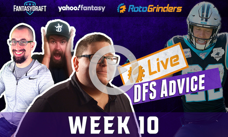 NFL Week 10 Strategy and Picks - FantasyDraft Opening Drive & Yahoo GrindersLive