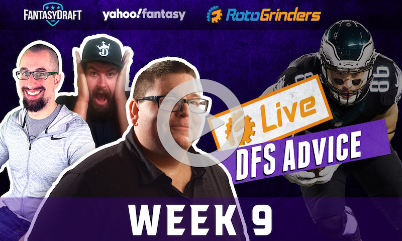 NFL Week 9 Strategy and Picks - Opening Drive and GrindersLive