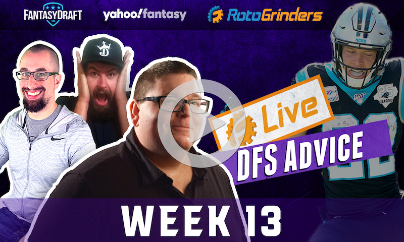 NFL Week 13 Strategy and Picks - FantasyDraft Opening Drive and Yahoo GrindersLive