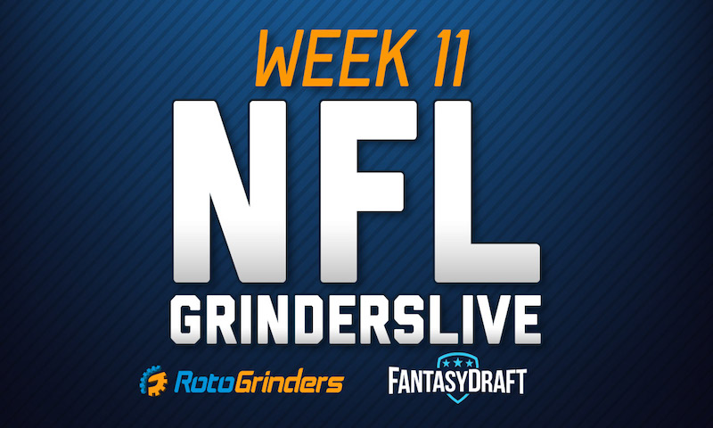 NFL Week 11 GrindersLive