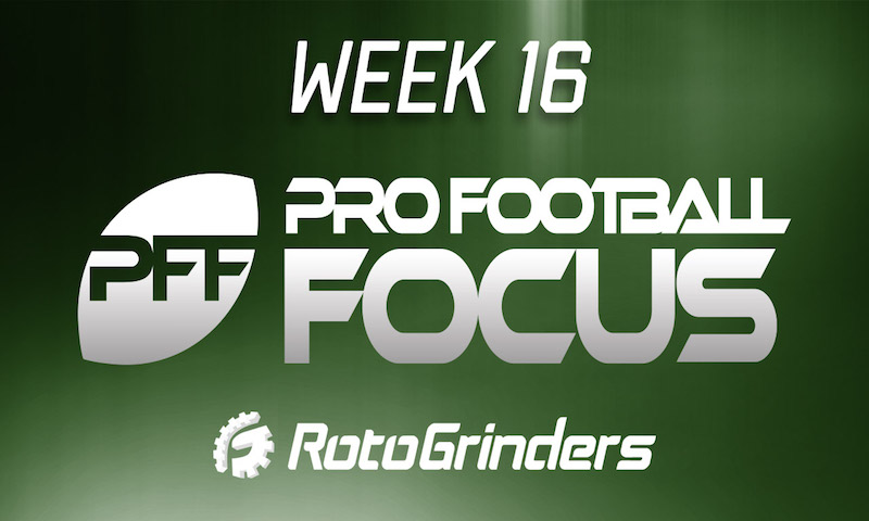 NFL Week 16 Pro Football Focus