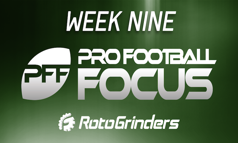 NFL Week 9 Pro Football Focus