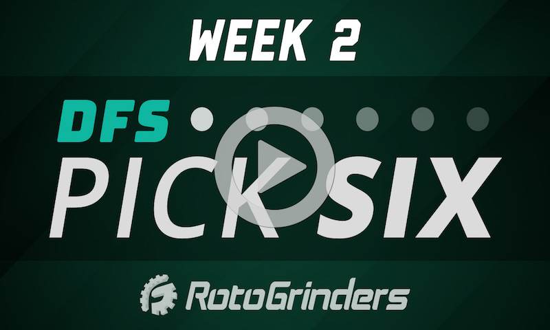 NFL Week 2 DFS Pick 6