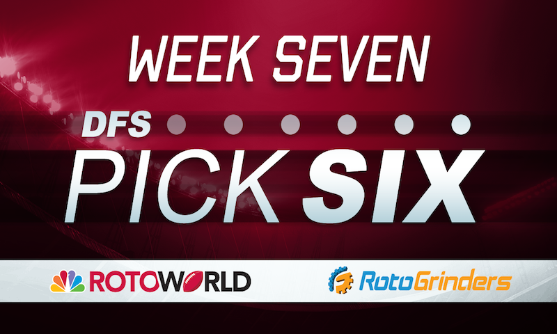 NFL Week 7 RotoWorld DFS Pick Six