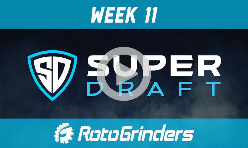 NFL Week 11 SuperDraft Live