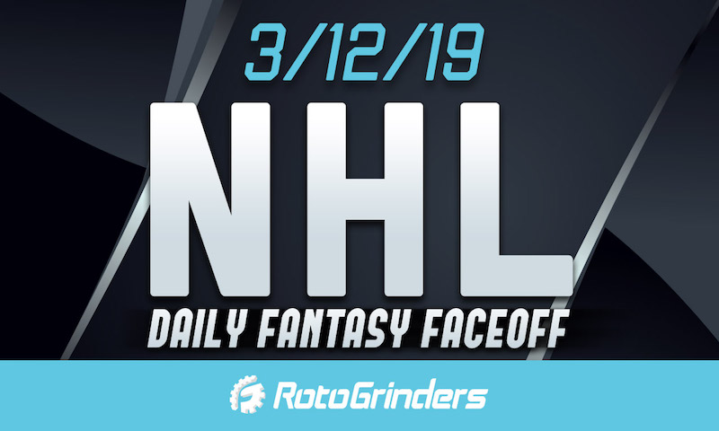 Daily Fantasy Faceoff: Tuesday, March 12th