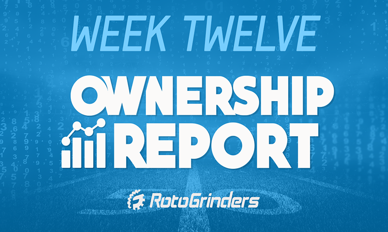 NFL Week 12 DFS Ownership Report