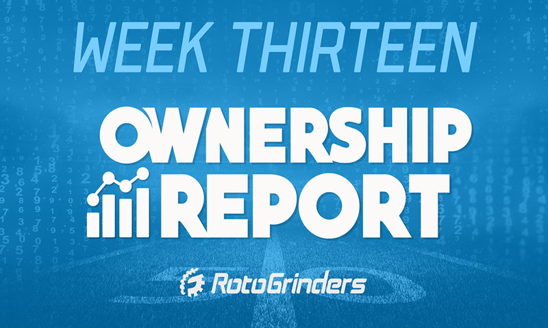 NFL Week 13 DFS Ownership Report