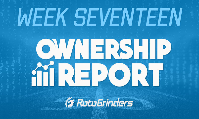 NFL Week 17 DFS Ownership Report