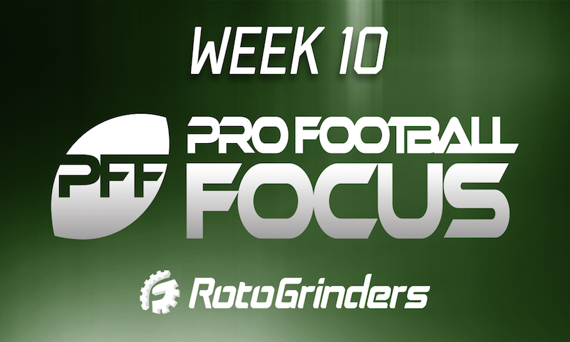 NFL Week 10 Pro Football Focus