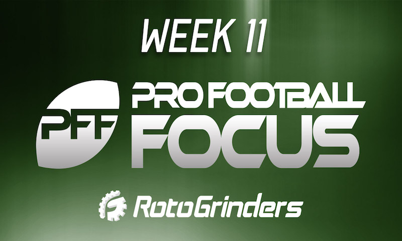 NFL Week 11 Pro Football Focus