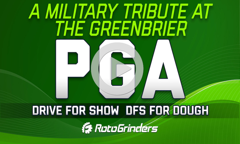 PGA Drive for Show, DFS for Dough: A Military Tribute At The Greenbrier