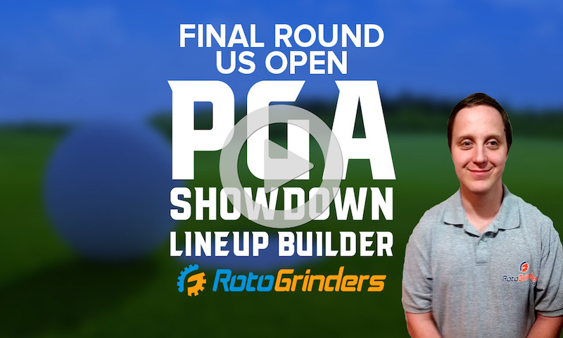 Premium PGA Final Round Showdown Lineup Builder: U.S. Open