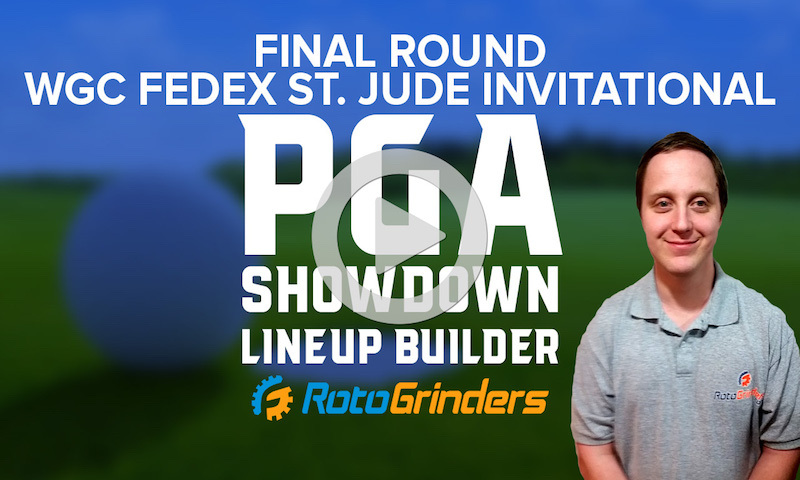 Premium PGA Final Round Showdown Lineup Builder: WGC FedEx St. Jude Invitational