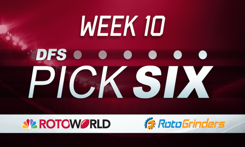 NFL Week 10 DFS Pick 6
