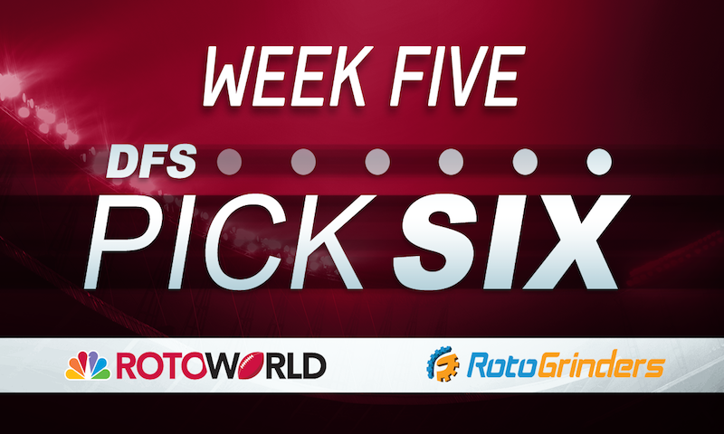 NFL Week 5 Rotoworld DFS Pick 6