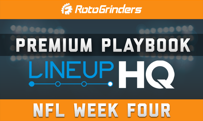 STLCards' Premium Playbook - LineupHQ: NFL Week 4