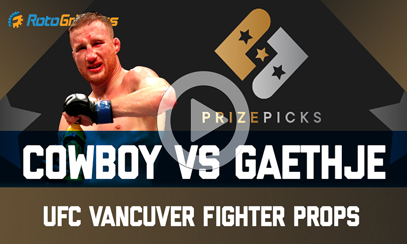 Fighter Props For UFC Vancuver COWBOY VS GAETHJE