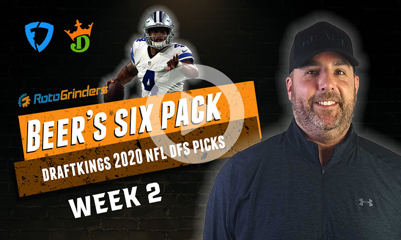 DraftKings and FanDuel NFL Six-Pack: Week 2