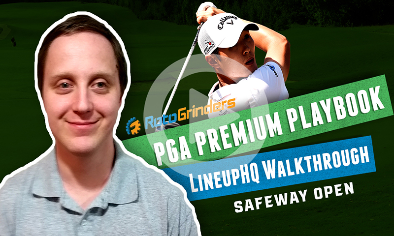 PGA LineupHQ Walkthrough: 2019 Safeway Open