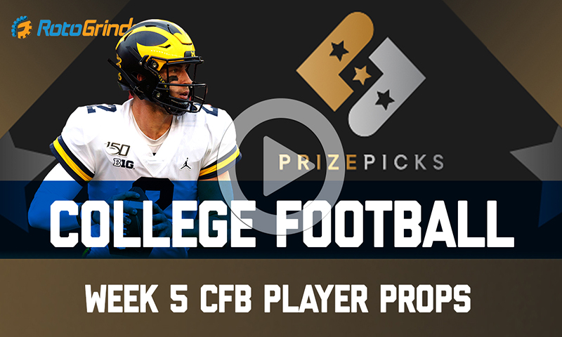 College Football Week 5 Player Props