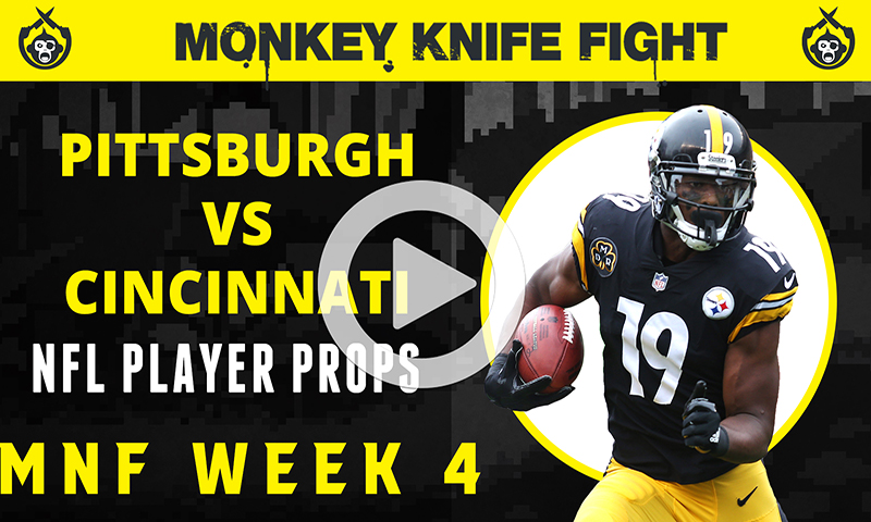 NFL Player Props - Monkey Knife Fight: Week 4 Monday Night Football