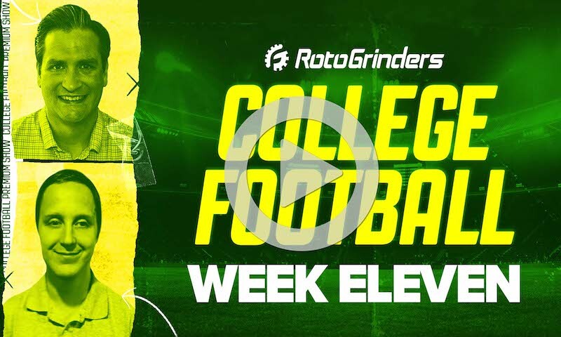 RotoGrinders Premium College Football Breakdown Show: 11/13/21