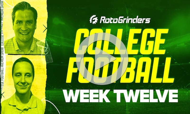 RotoGrinders Premium College Football Breakdown Show: 11/20/21