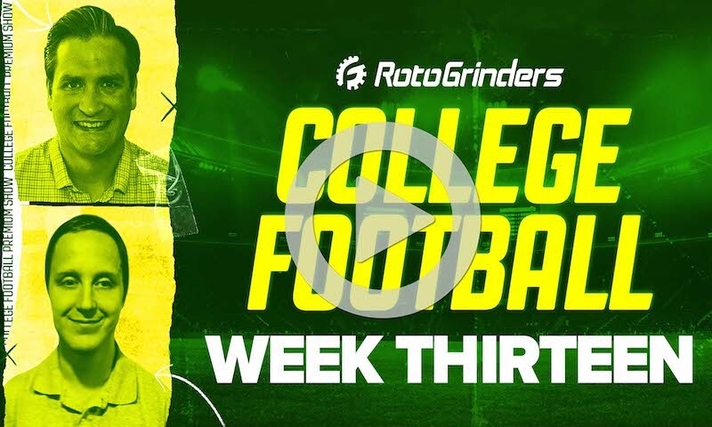 RotoGrinders Premium College Football Breakdown Show: 11/27/21