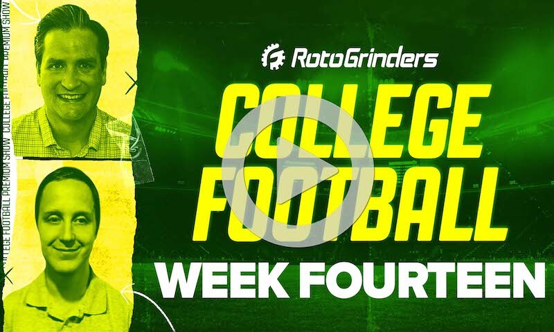 RotoGrinders Premium College Football Breakdown Show: 12/4/21