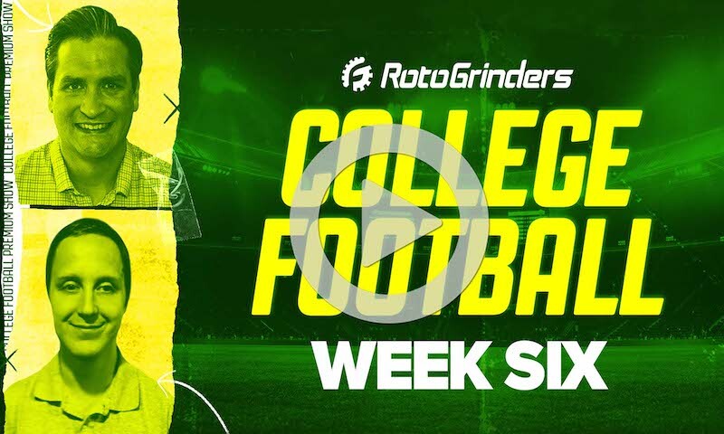 RotoGrinders Premium College Football Breakdown Show: 10/16/21