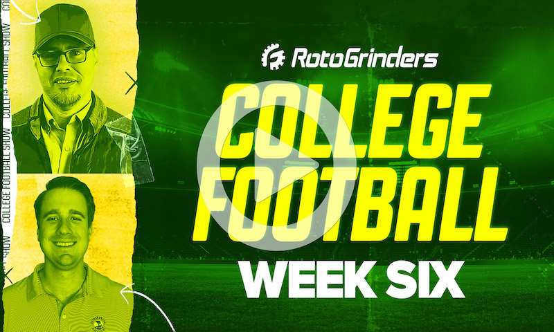 College Football DFS Pre-Lock Show: Week 6