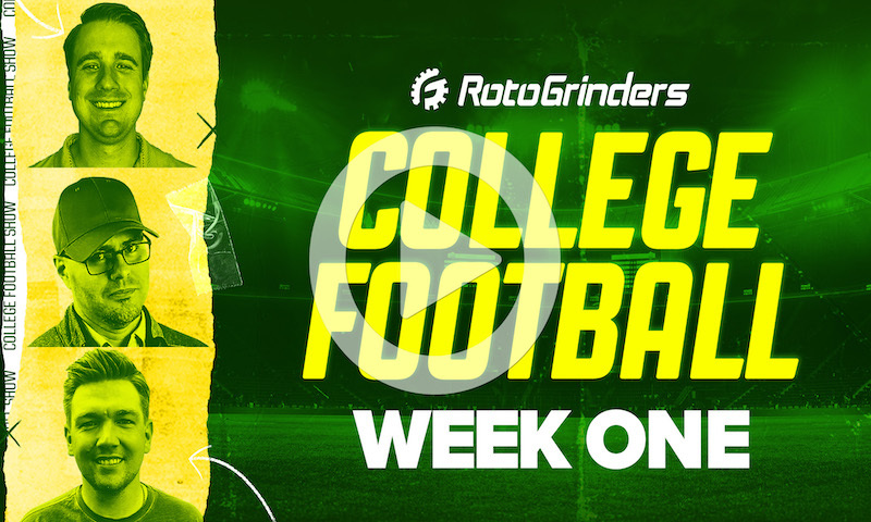 Premium College Football DFS Breakdown - Week 1 (Saturday Slate)