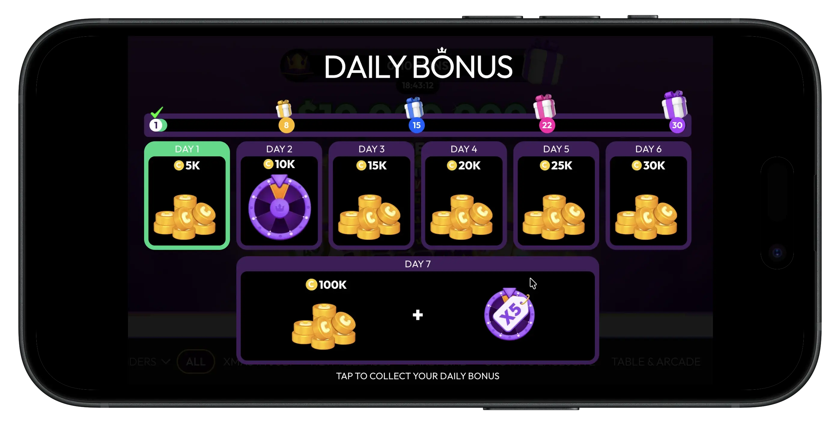 Crown Coins Casino promo code daily bonus.