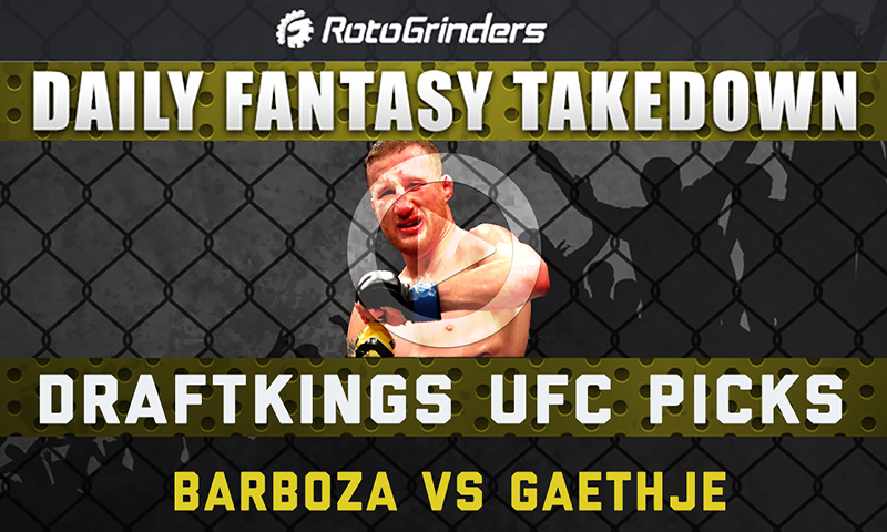 Daily Fantasy Takedown - UFC Barboza vs. Gaethje