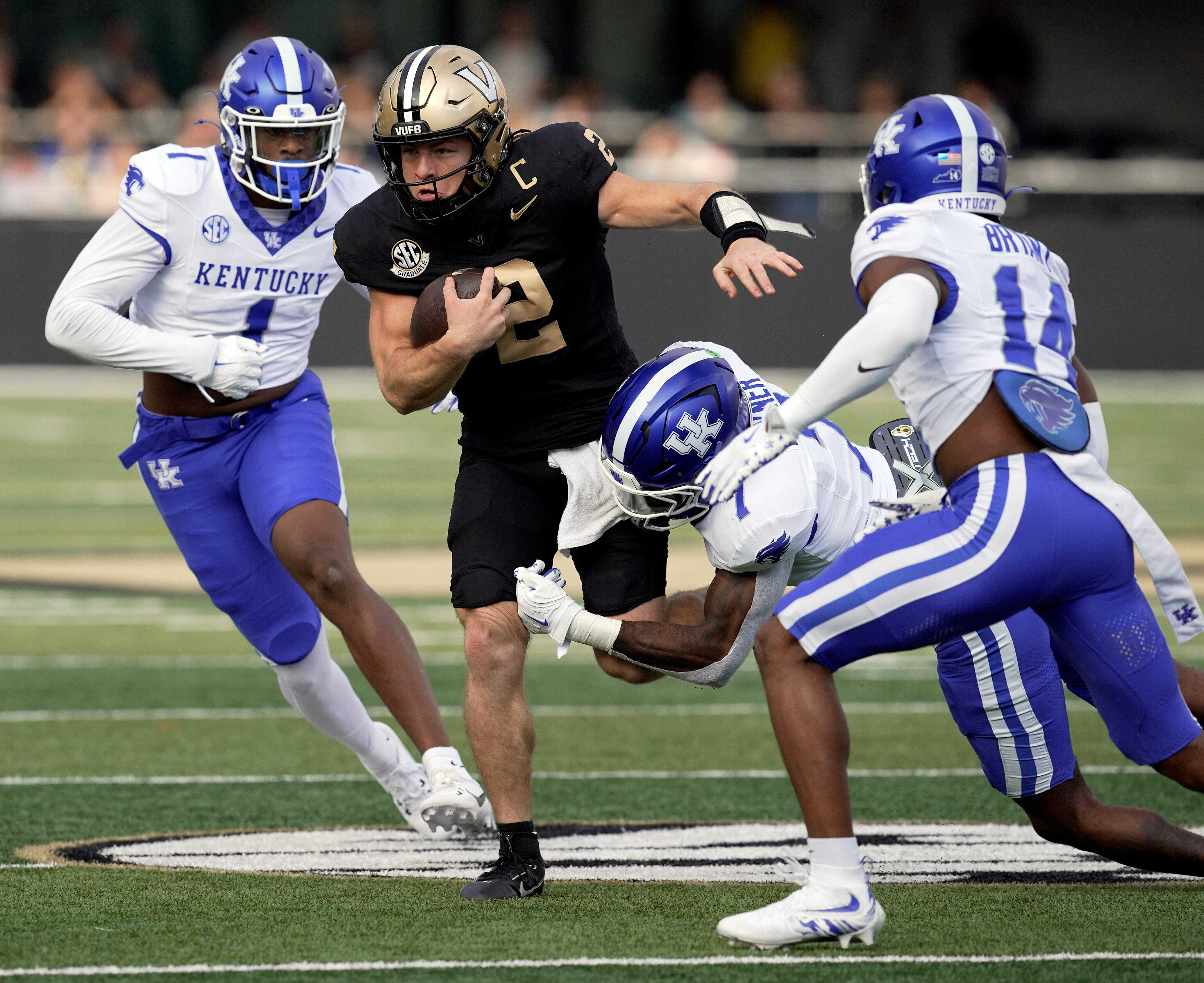 Vanderbilt quarterback Diego Pavia Vanderbilt quarterback Diego Pavia