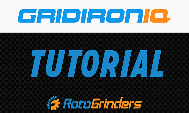 RotoGrinders GridironIQ Tutorial