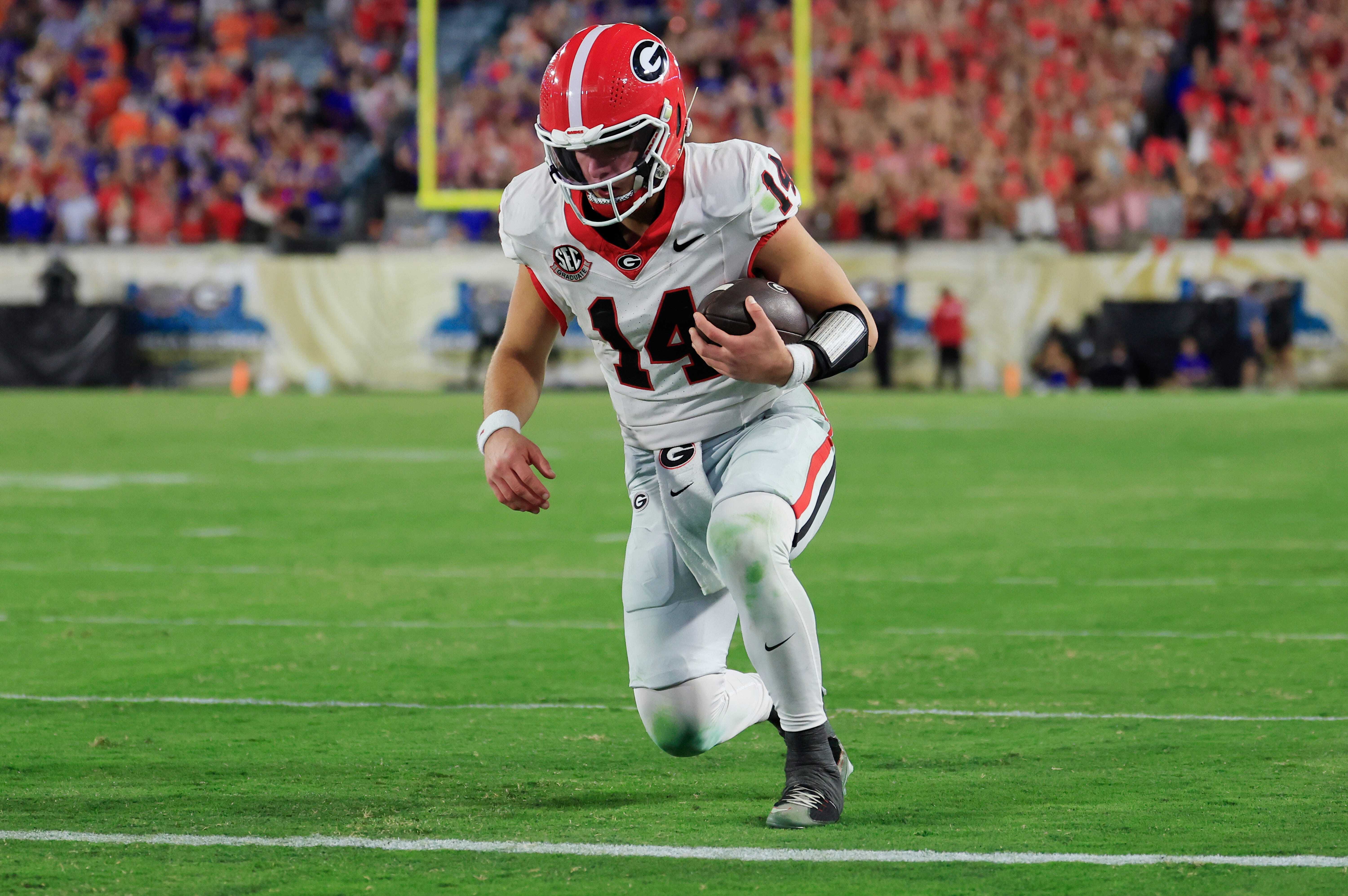 Georgia quarterback Gunner Stockton Georgia quarterback Gunner Stockton