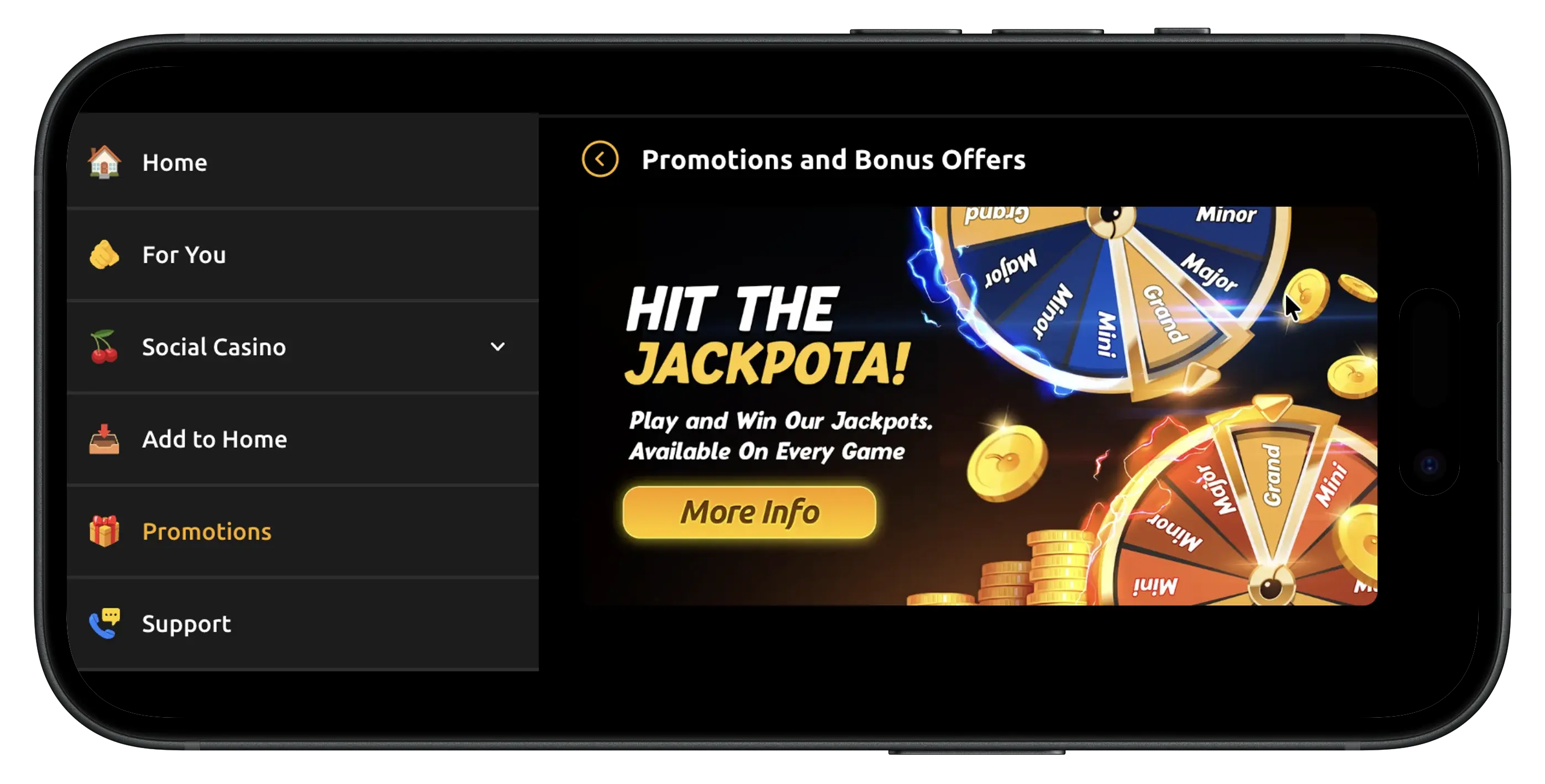 Jackpota Casino promotions and bonus offers.