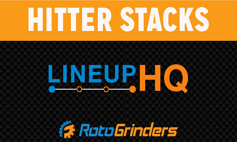 RotoGrinders LineupHQ Tutorial: Hitter Stacks