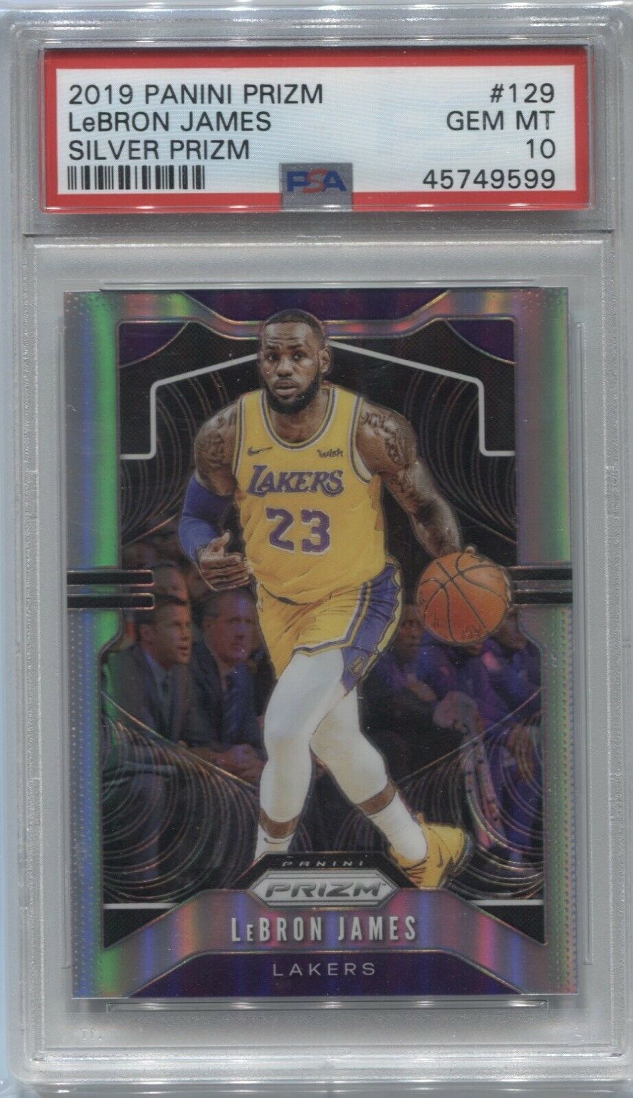 LebronPrizmSilverPSA10