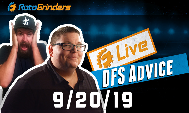 MLB DFS 9/20/19 GrindersLive
