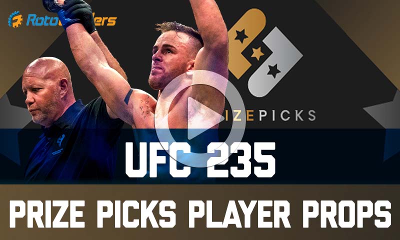 PrizePicks MMA Player Props - UFC 235