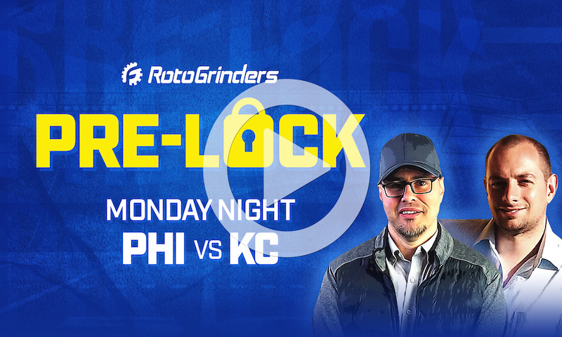 NFL DFS Monday Night Football Pre-Lock Show - Eagles vs. Chiefs