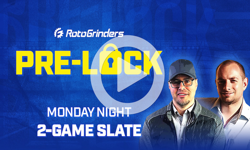 NFL DFS Monday Night Football Pre-Lock Show - 2-Game Slate